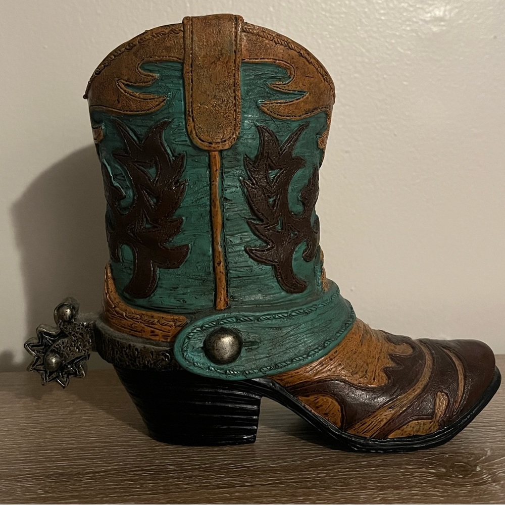 Cowboy Boot Piggy Bank